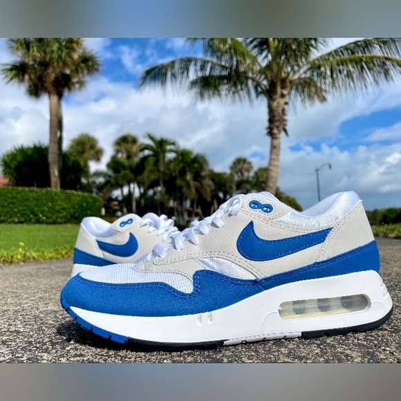 Nike Air Max 1 '86 Premium Women's Shoes White Royal Blue DO9844-101 ( NEW ) - Picture 4 of 12